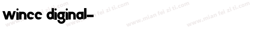 wincc diginal字体转换